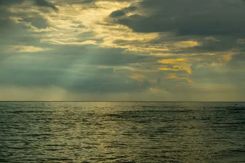 Sundown cloudscape Stock Photos