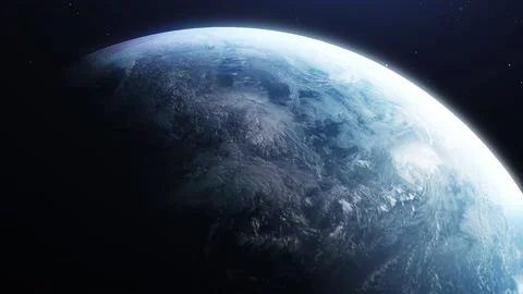 Sundown On Earth From Space Stock Footage 169797114