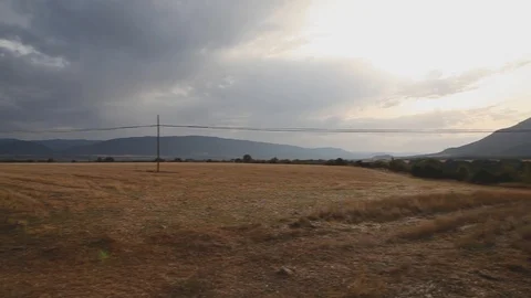 Sundown Field Stock Footage 120422407