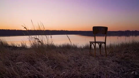 Sundown at the lakeside Stock-Footage 146852797