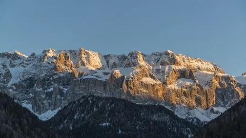 Sundown over the mountain Stock Footage 104846369