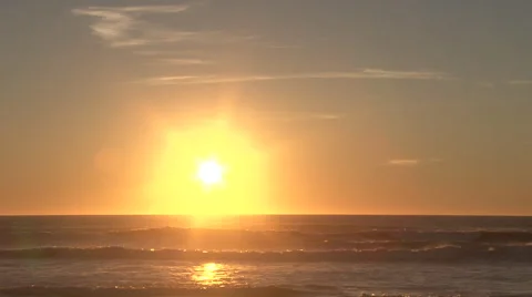 Sundown Over The Pacific Timelapse Stock Footage 62242526