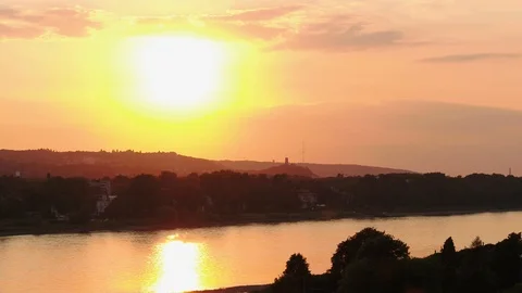 Sundown at Rhine 動画素材 93723540