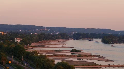 Sundown at Rhine 動画素材 93723609