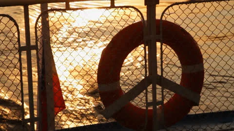 Sundown on river. 02 Stock Footage 25827627