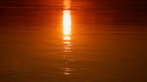 Sundown on river. 07 Stock Footage 25913563