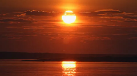 Sundown on river. 09 Stock Footage 25914099