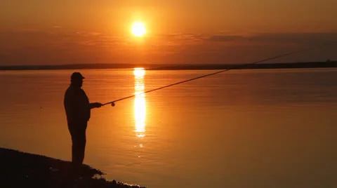 Sundown on river. 22 Video stock 25914730