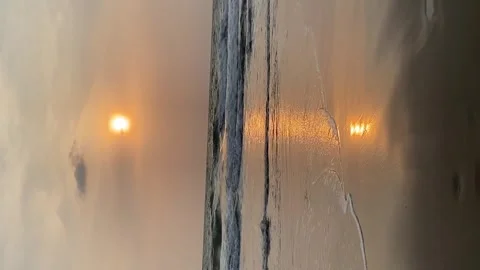 Sundown on the Sea: A Vertical View 스톡 동영상 240266398