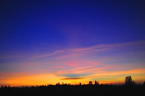 Sundown in the sierra's Stock-Fotos