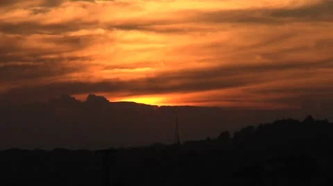 Sundown, sunset; Stock Footage 8895741