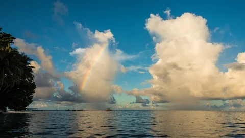 Sundown timelapse of the sea Video stock 103378002