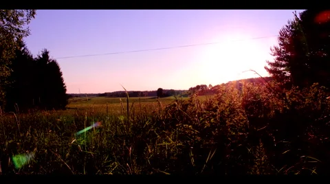 Sundown timelapse with vintage look Stock Footage 42187899