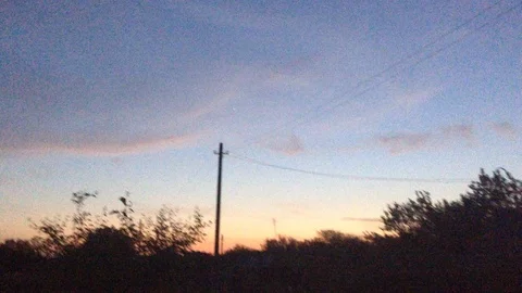 Sundown in the village Stock Footage 91420096