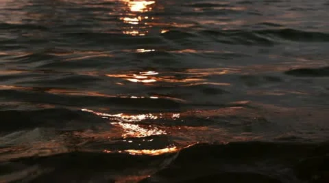 Sundown in water reflections Video stock 10847863