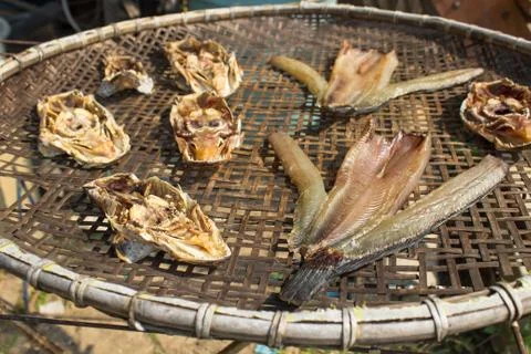 Sundried fish Stock Photos