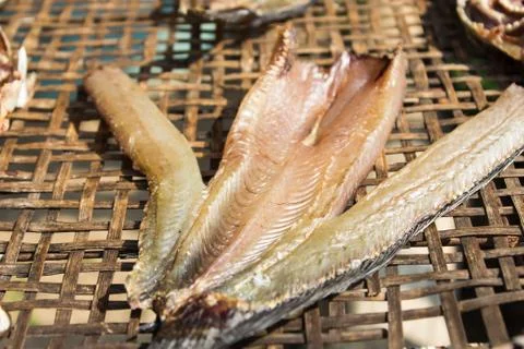Sundried fish. Foto stock