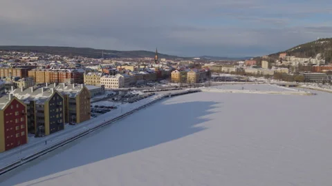 Sundsvall Harbour Stock Footage 330726413