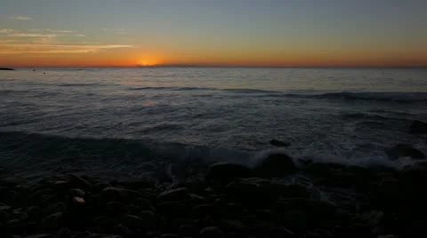 Sunerise on the Beach Stock Footage 12261478