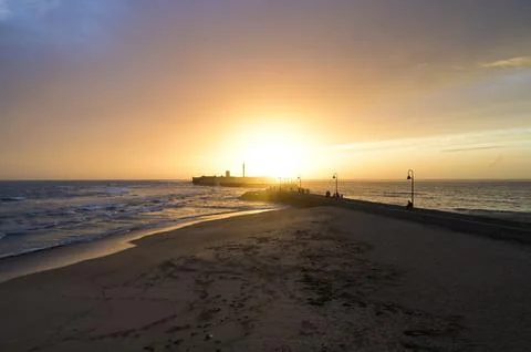 Sunet Cadiz andalucia, spain 写真素材