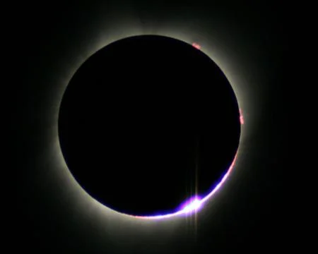 Sunflare eclipse Photos