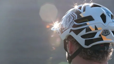 Sunflare on Helmet 2 Video stock 90864637