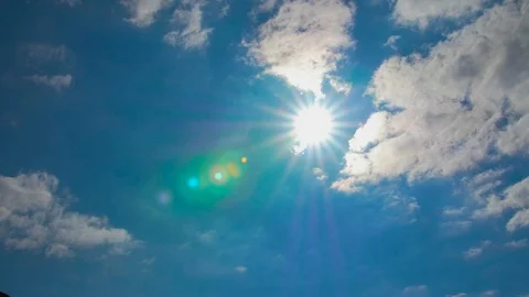 Sunflare Sky 4k Stock Footage 112349575