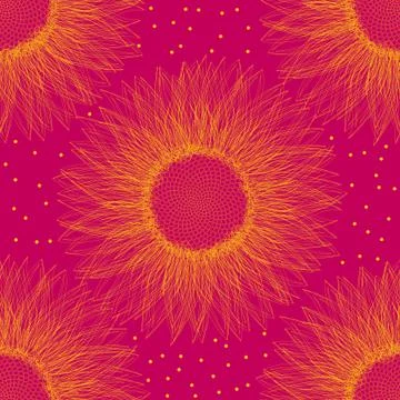 Sunflower background vector Illustrazione stock