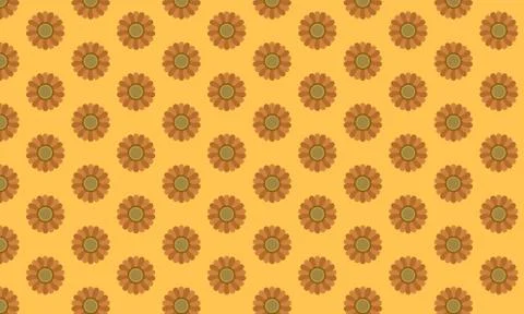 Sunflower based small pattern in dark background Stock-Illustration