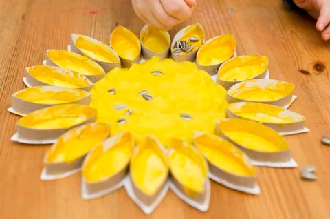 Sunflower DIY crafts Stock Photos