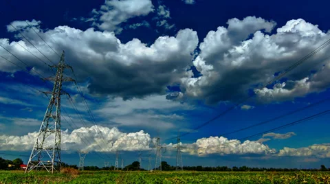 Sunflower field clouds 4K time lapse Stock Footage 31823444