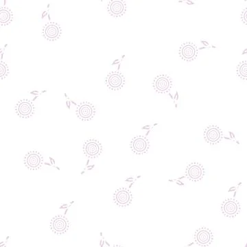 Sunflower flower glyph vector seamless pattern Illustrazione stock