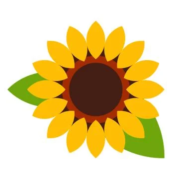 Sunflower - flower icon Stock Illustration