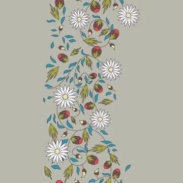 Sunflower flower seamless background Stock Illustration