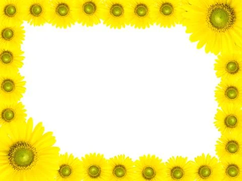 Sunflower frame Stock Photos