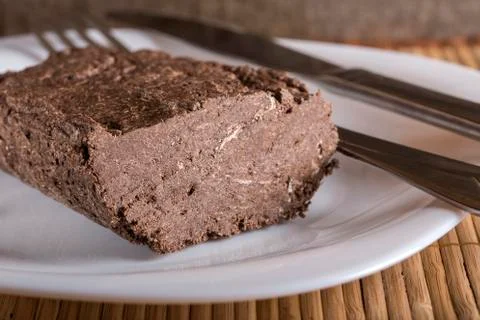 Sunflower halva with cocoa Stock Photos