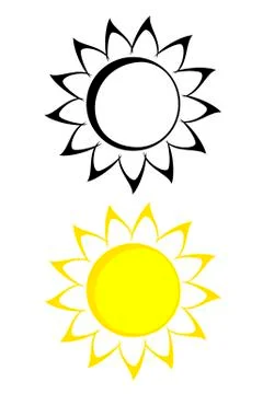 Sunflower Stock Illustration