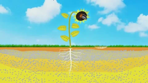 SunFlower Life Cycle 動画素材 298147808