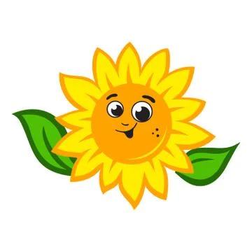 Sunflower logo Illustrazione stock