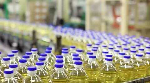 Sunflower Oil factory 库存影片 24637546