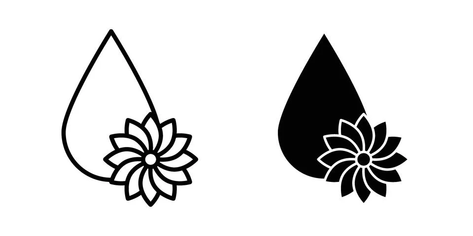 Sunflower oil icon vector design illustrations Stock Illustration