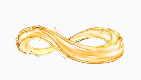 Sunflower Oil-Infinity Stock Illustration