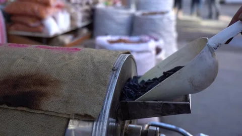 Sunflower seed frying machine 1 Stock Footage 234429967