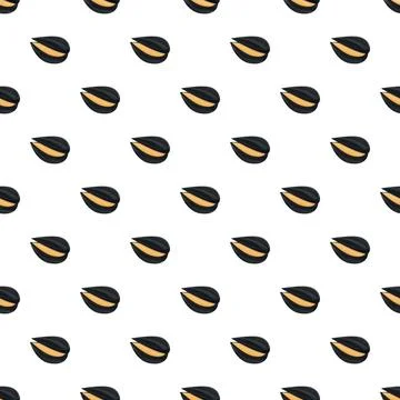 Sunflower seed pattern creating a simple background or texture Stock Illustration