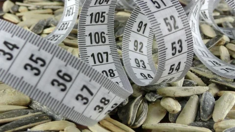 Sunflower Seeds Macro View Stock Footage 87570980
