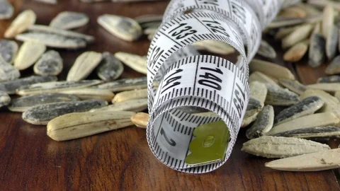 Sunflower Seeds Macro View Stock Footage 87571958