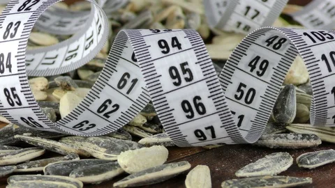 Sunflower Seeds Macro View Stock Footage 87572852