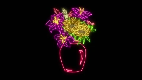 Sunflower in a vase Stock Footage 131535633