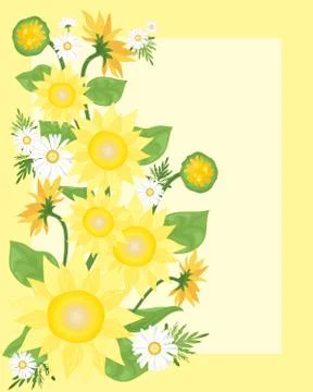 Sunflowers Stock Illustration