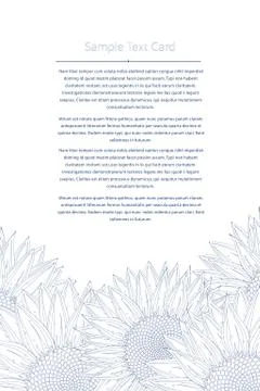 Sunflowers layout vector Stock Illustration